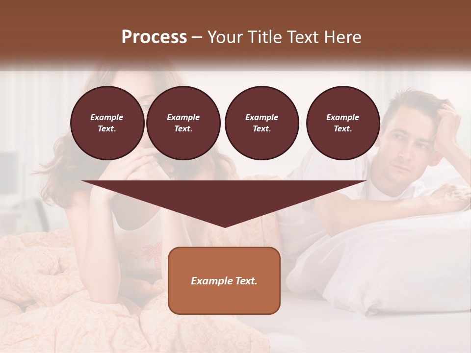 A Man And A Woman Laying On A Bed PowerPoint Template