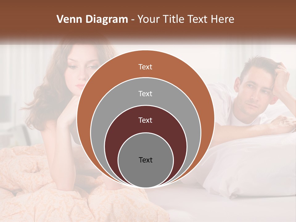 A Man And A Woman Laying On A Bed PowerPoint Template