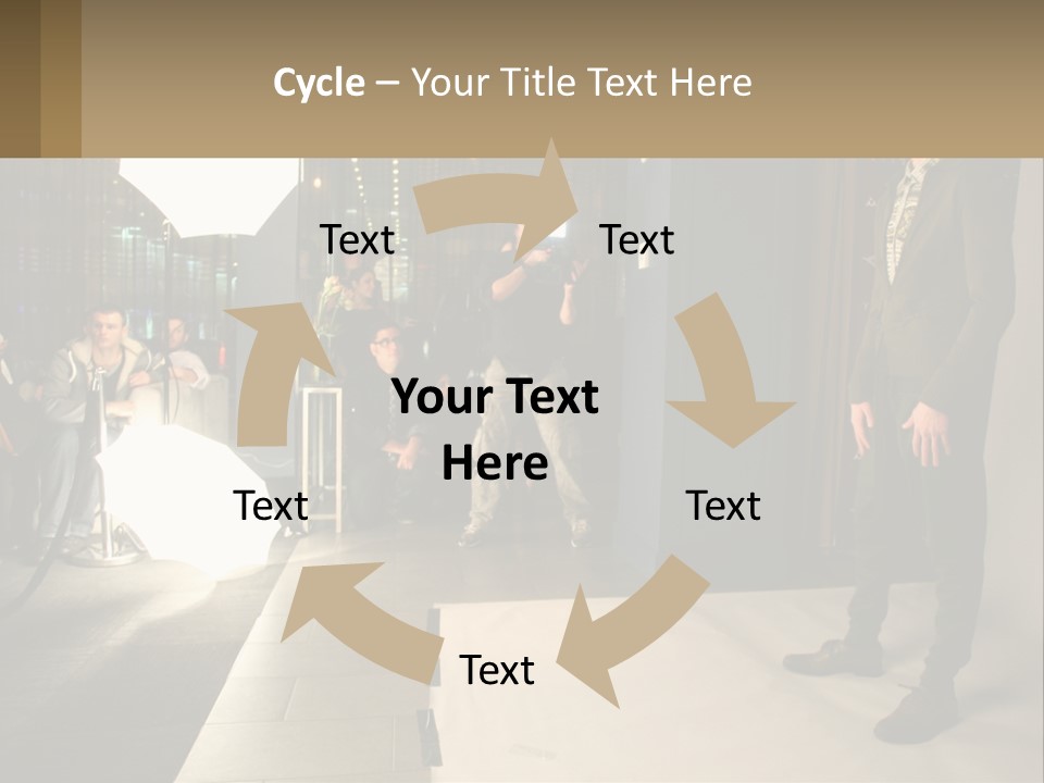 A Man Standing In Front Of A Group Of People PowerPoint Template