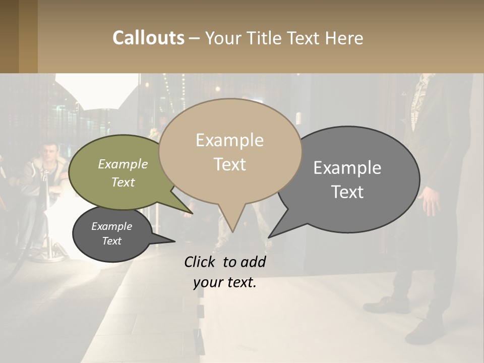 A Man Standing In Front Of A Group Of People PowerPoint Template