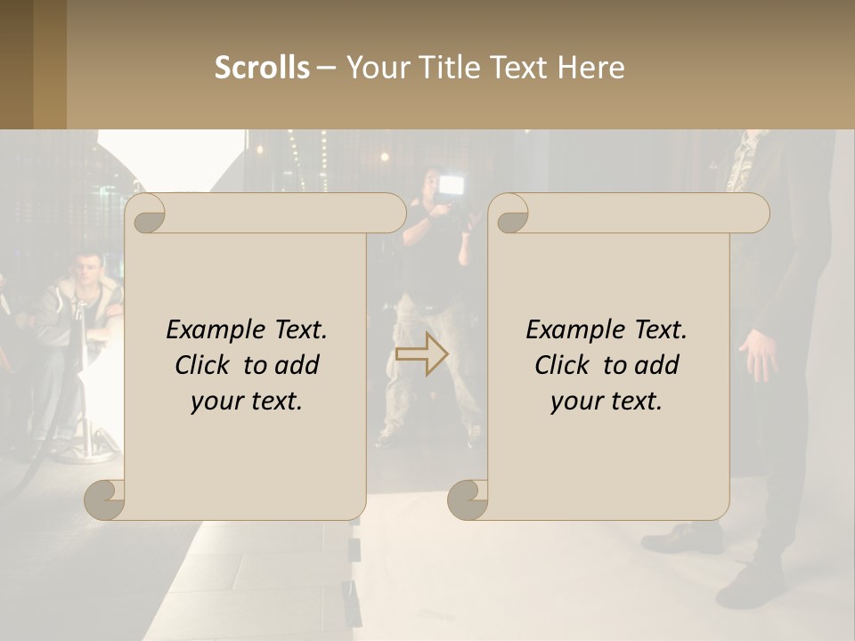 A Man Standing In Front Of A Group Of People PowerPoint Template