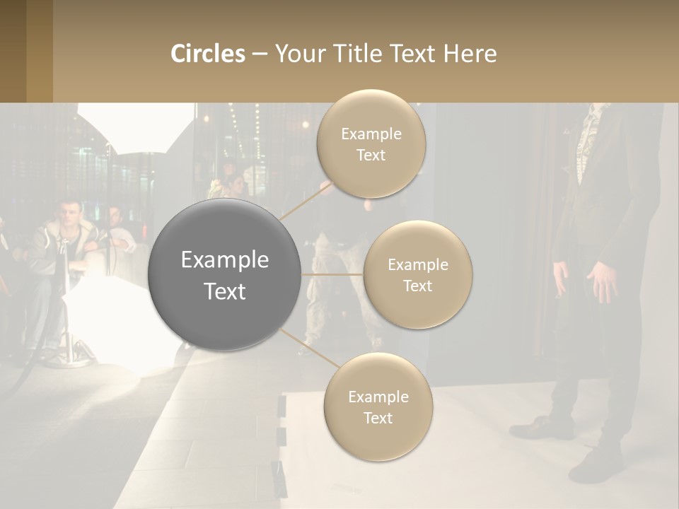 A Man Standing In Front Of A Group Of People PowerPoint Template