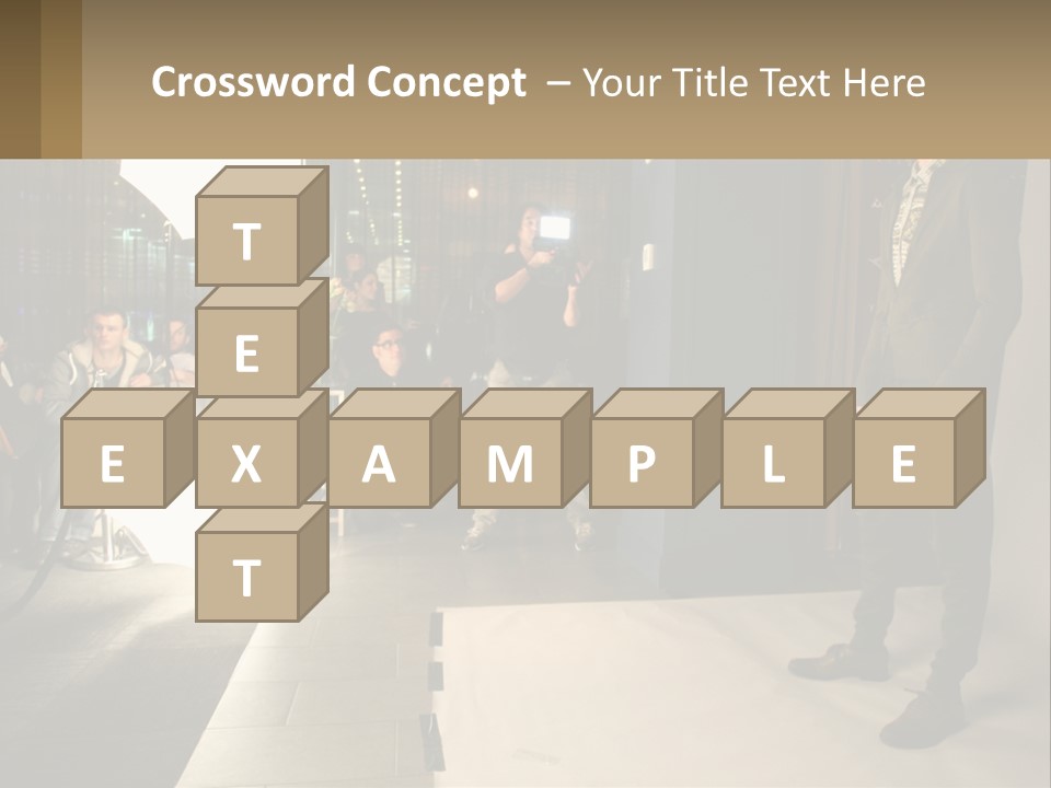 A Man Standing In Front Of A Group Of People PowerPoint Template