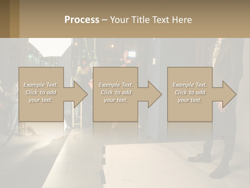 A Man Standing In Front Of A Group Of People PowerPoint Template