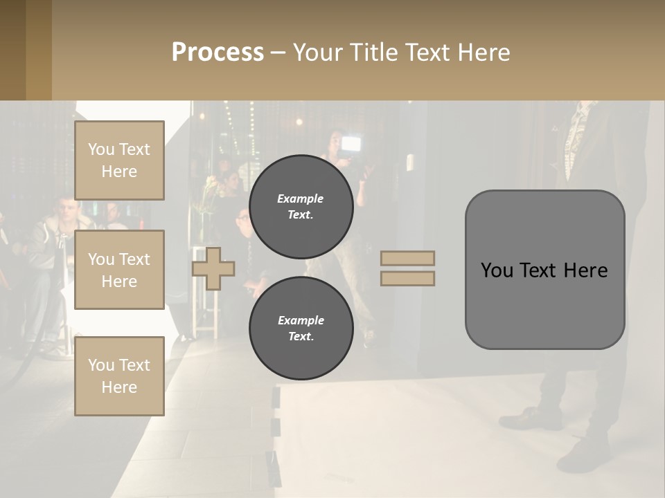 A Man Standing In Front Of A Group Of People PowerPoint Template