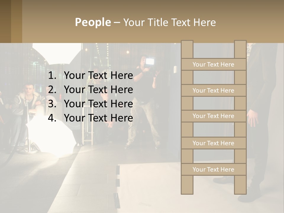 A Man Standing In Front Of A Group Of People PowerPoint Template