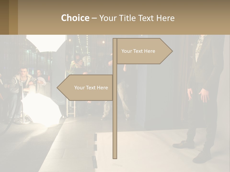 A Man Standing In Front Of A Group Of People PowerPoint Template