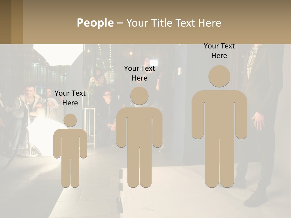 A Man Standing In Front Of A Group Of People PowerPoint Template