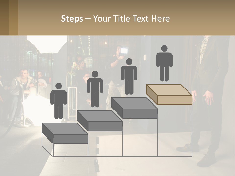 A Man Standing In Front Of A Group Of People PowerPoint Template