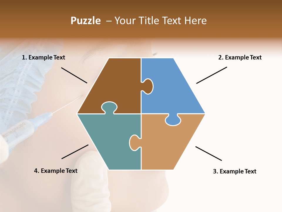 A Woman Getting Her Nose Examined By A Doctor PowerPoint Template