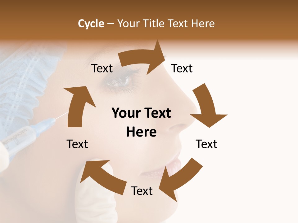 A Woman Getting Her Nose Examined By A Doctor PowerPoint Template