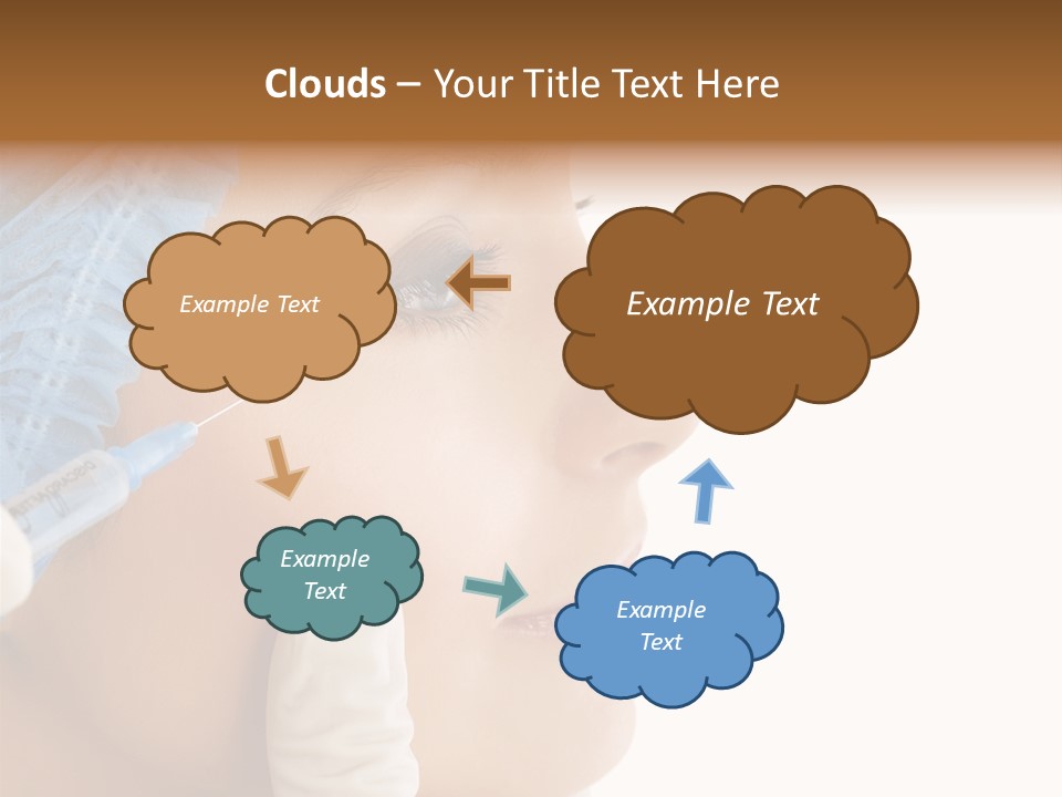 A Woman Getting Her Nose Examined By A Doctor PowerPoint Template