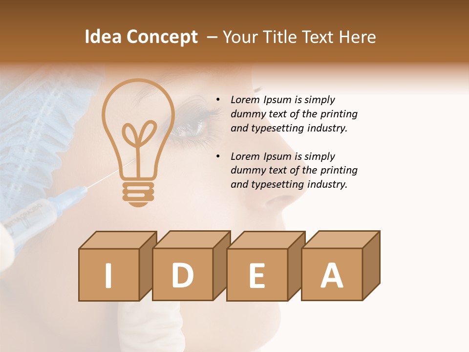 A Woman Getting Her Nose Examined By A Doctor PowerPoint Template