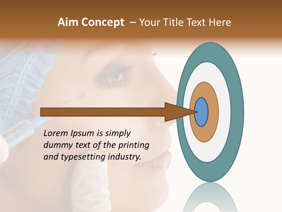 A Woman Getting Her Nose Examined By A Doctor PowerPoint Template