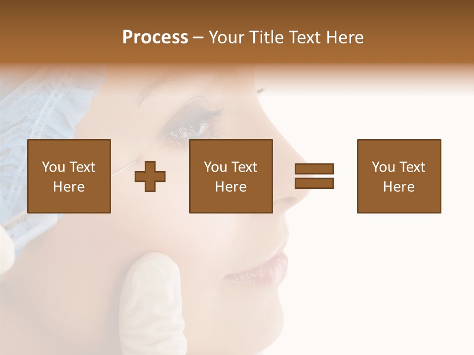 A Woman Getting Her Nose Examined By A Doctor PowerPoint Template