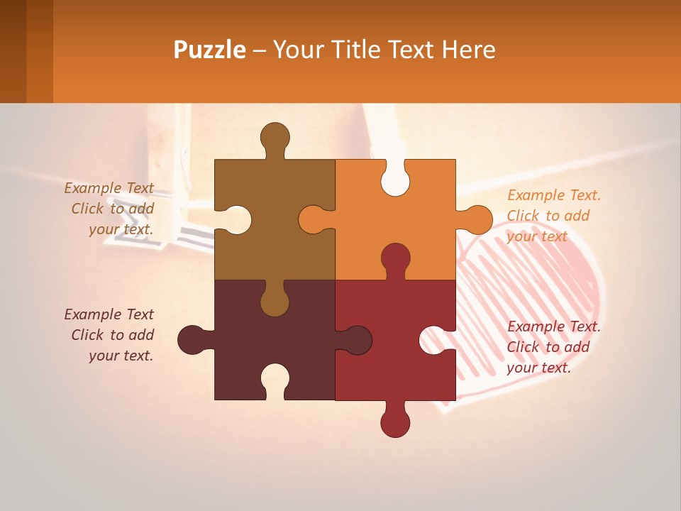 A Heart Hanging On A Clothes Line With An Arrow PowerPoint Template