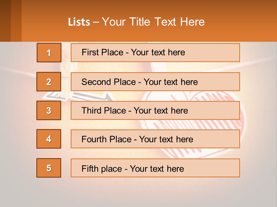 A Heart Hanging On A Clothes Line With An Arrow PowerPoint Template