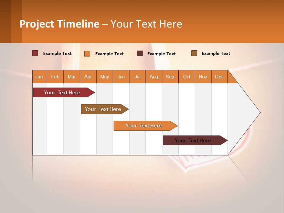 A Heart Hanging On A Clothes Line With An Arrow PowerPoint Template