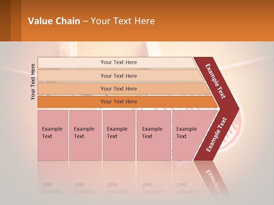 A Heart Hanging On A Clothes Line With An Arrow PowerPoint Template