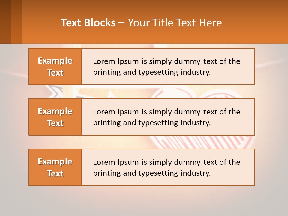 A Heart Hanging On A Clothes Line With An Arrow PowerPoint Template