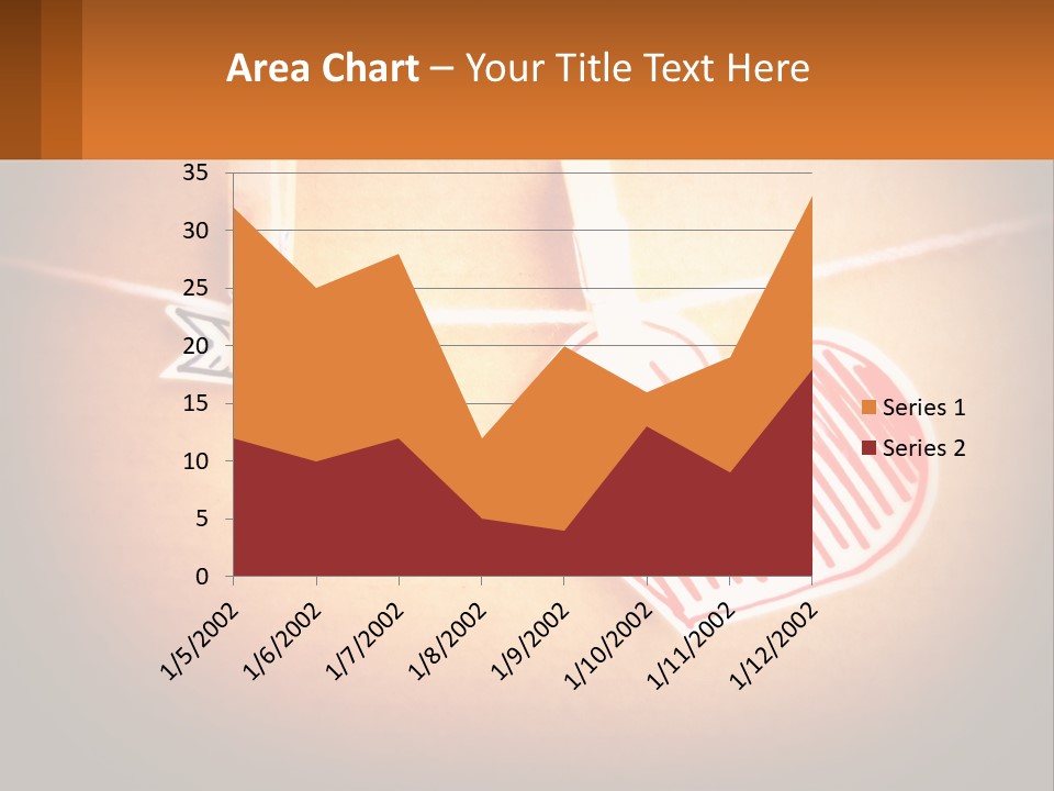 A Heart Hanging On A Clothes Line With An Arrow PowerPoint Template