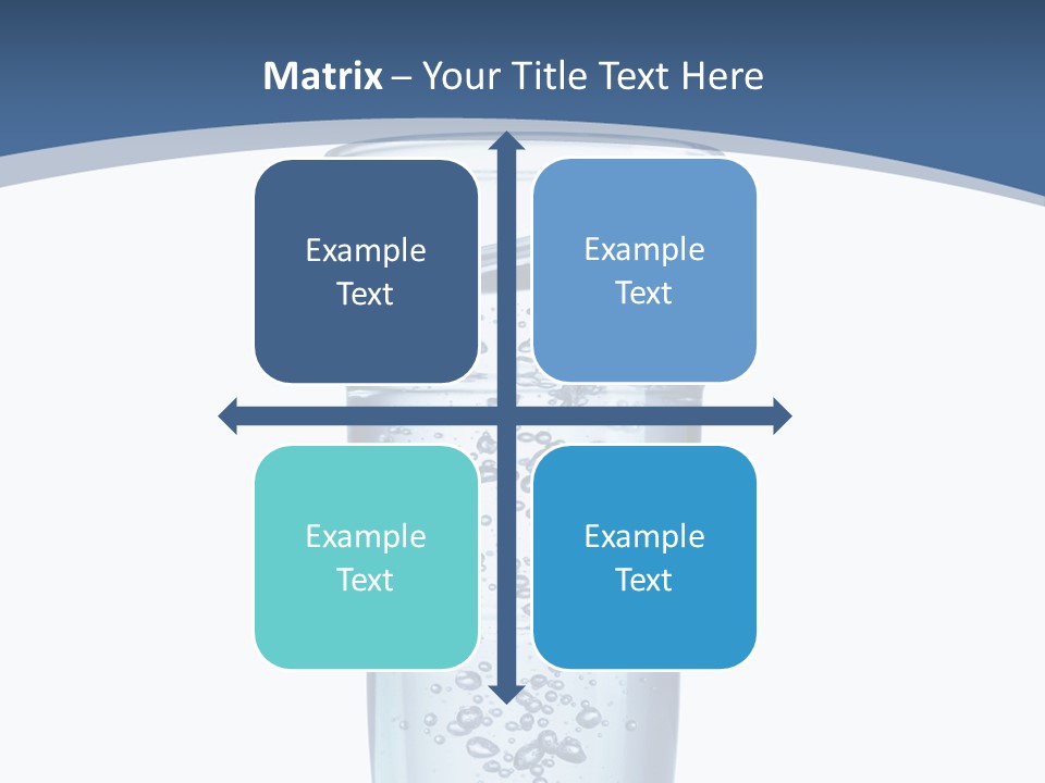 A Glass Filled With Water On Top Of A Table PowerPoint Template