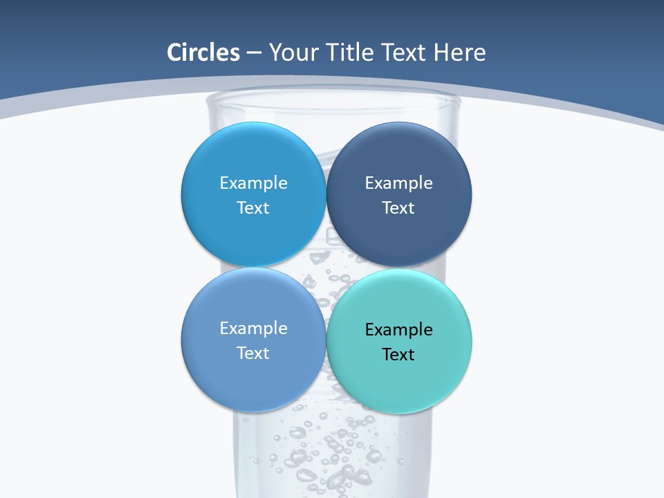 A Glass Filled With Water On Top Of A Table PowerPoint Template