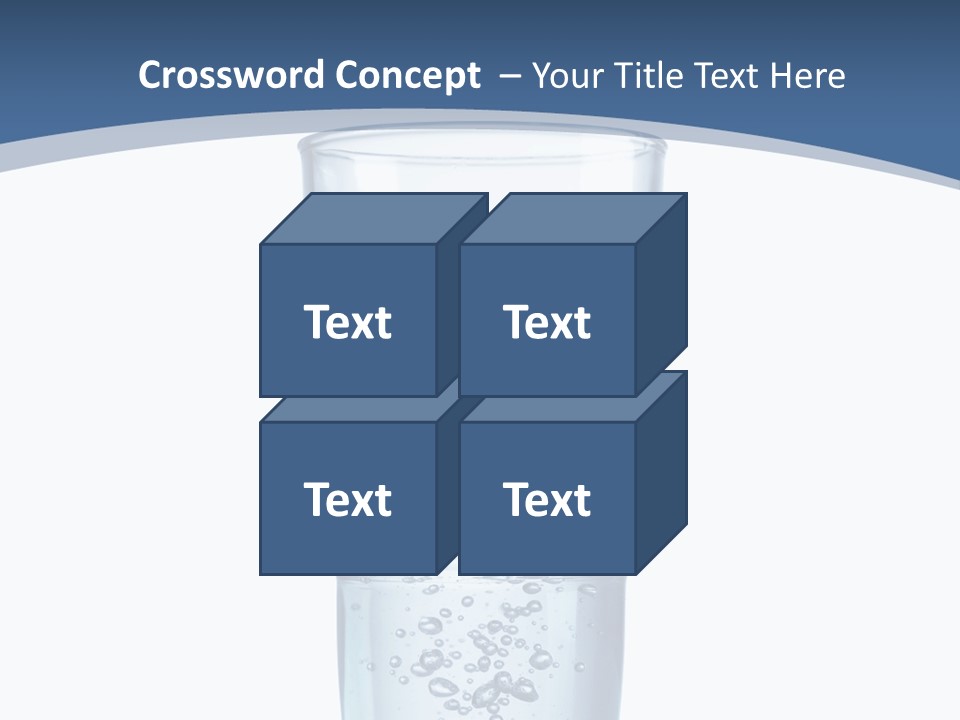 A Glass Filled With Water On Top Of A Table PowerPoint Template