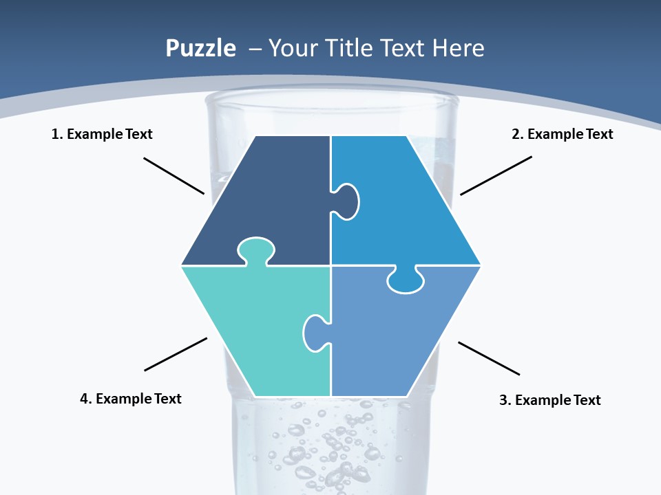 A Glass Filled With Water On Top Of A Table PowerPoint Template