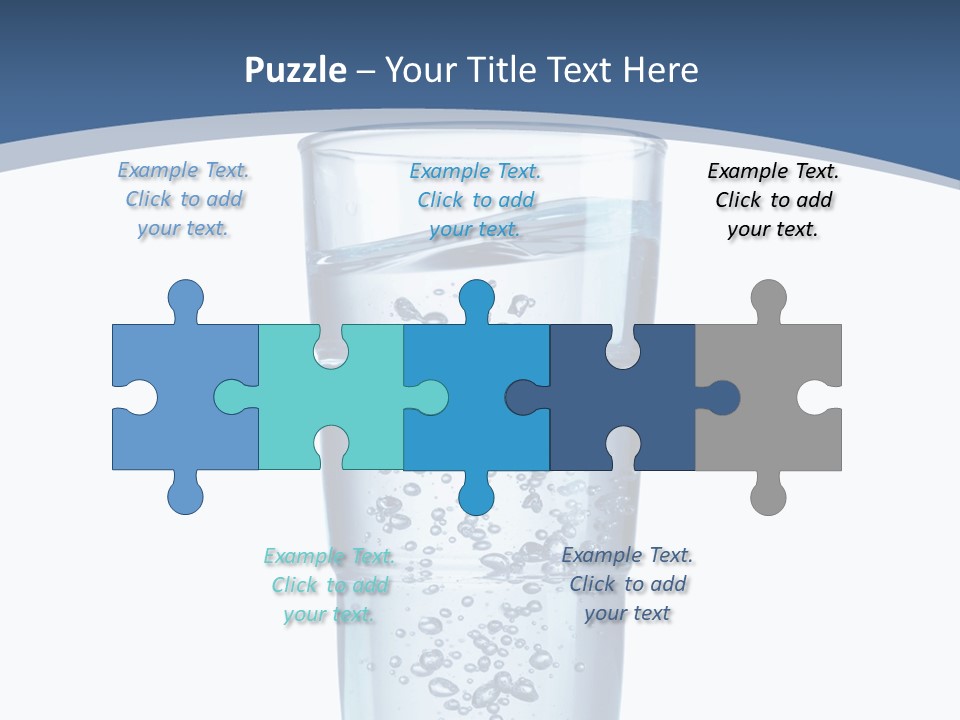 A Glass Filled With Water On Top Of A Table PowerPoint Template
