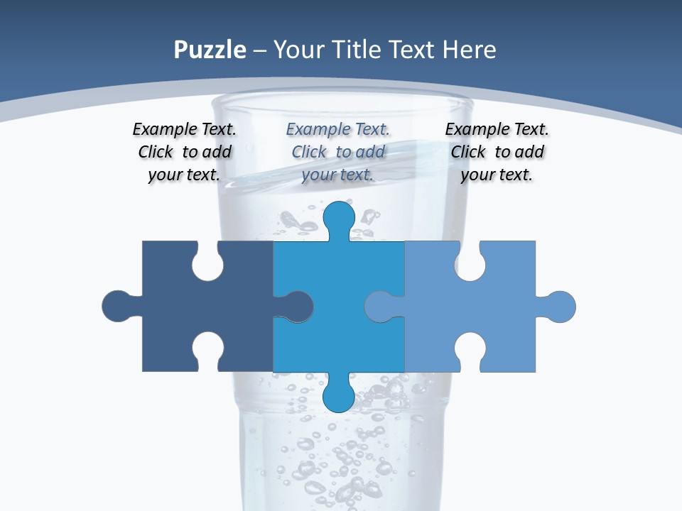 A Glass Filled With Water On Top Of A Table PowerPoint Template