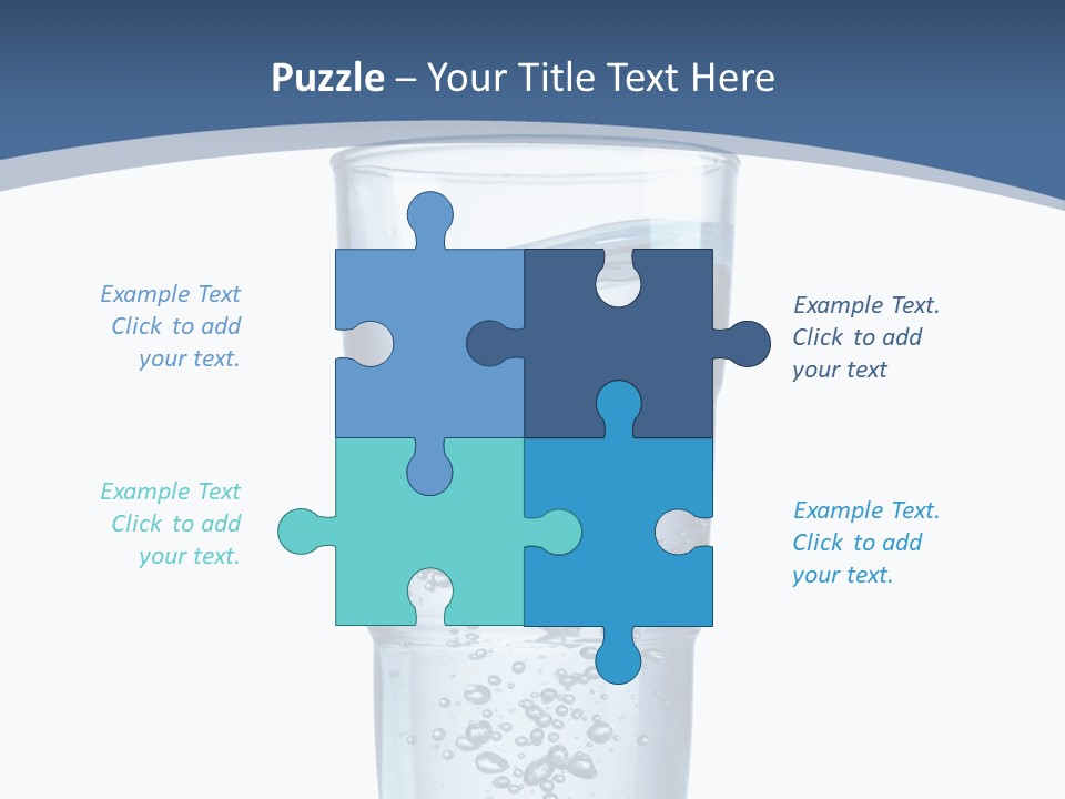 A Glass Filled With Water On Top Of A Table PowerPoint Template