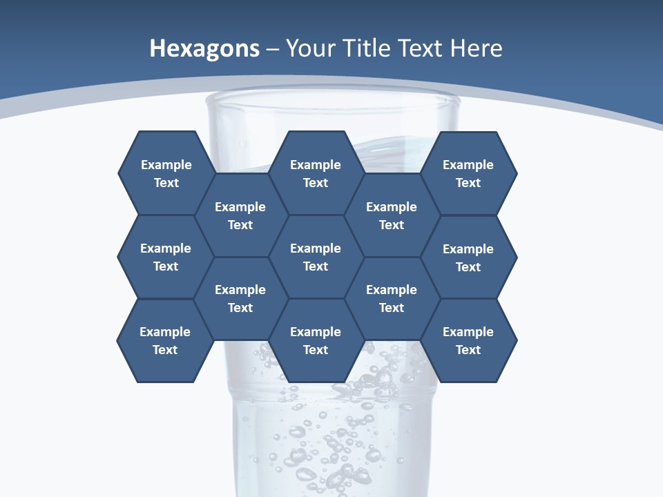 A Glass Filled With Water On Top Of A Table PowerPoint Template