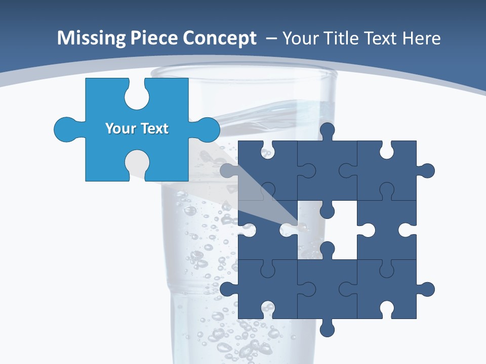 A Glass Filled With Water On Top Of A Table PowerPoint Template