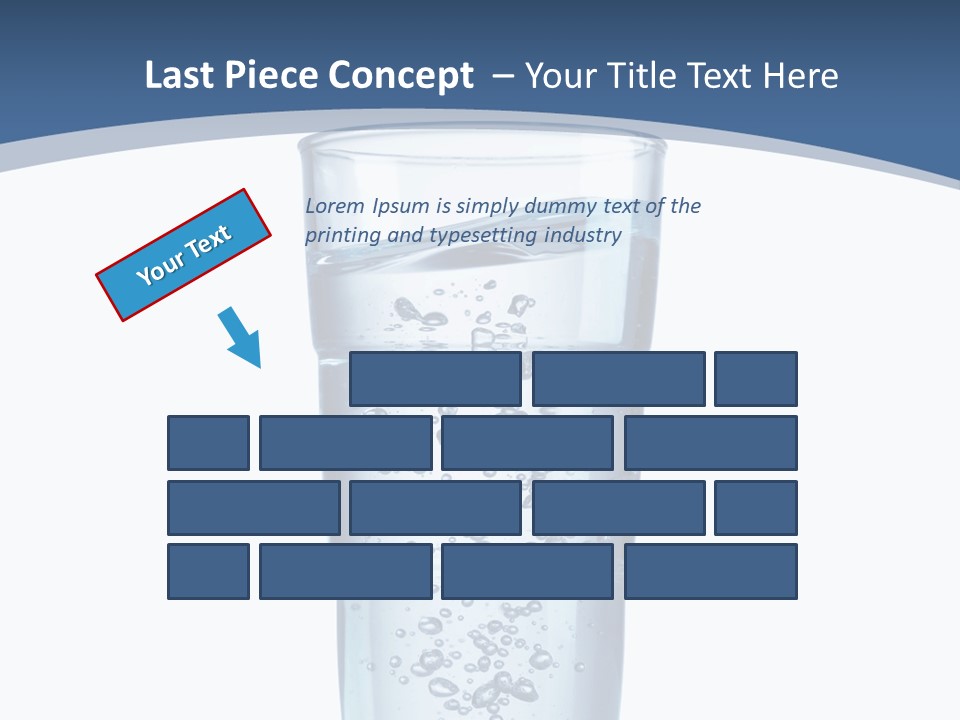 A Glass Filled With Water On Top Of A Table PowerPoint Template