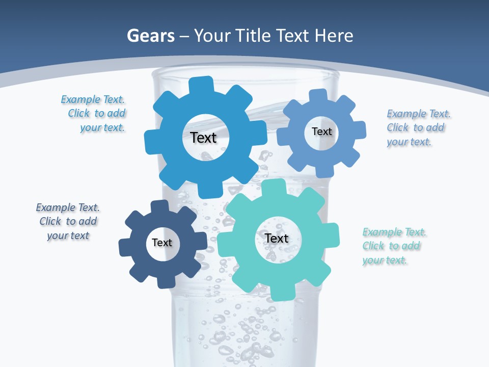 A Glass Filled With Water On Top Of A Table PowerPoint Template