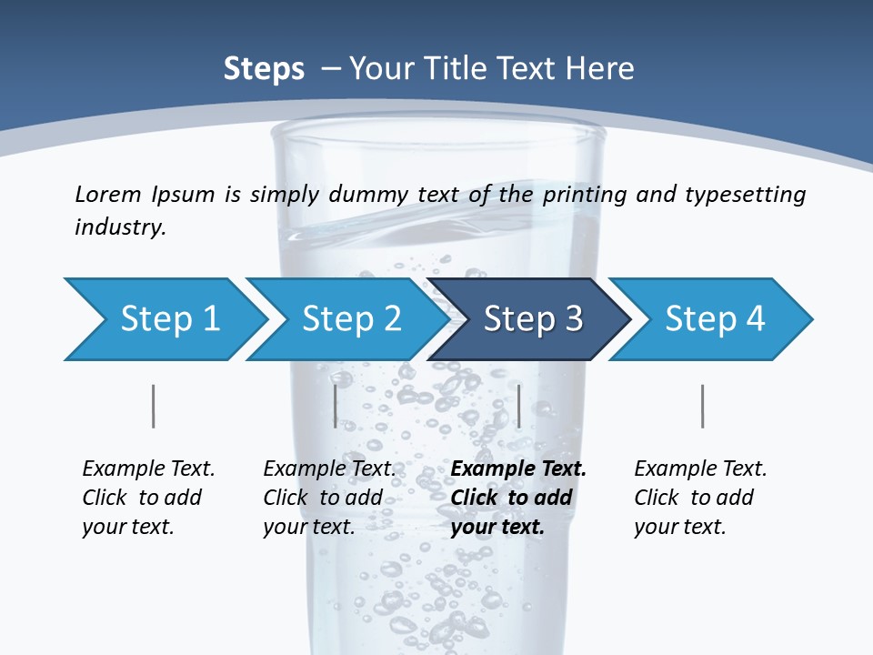 A Glass Filled With Water On Top Of A Table PowerPoint Template