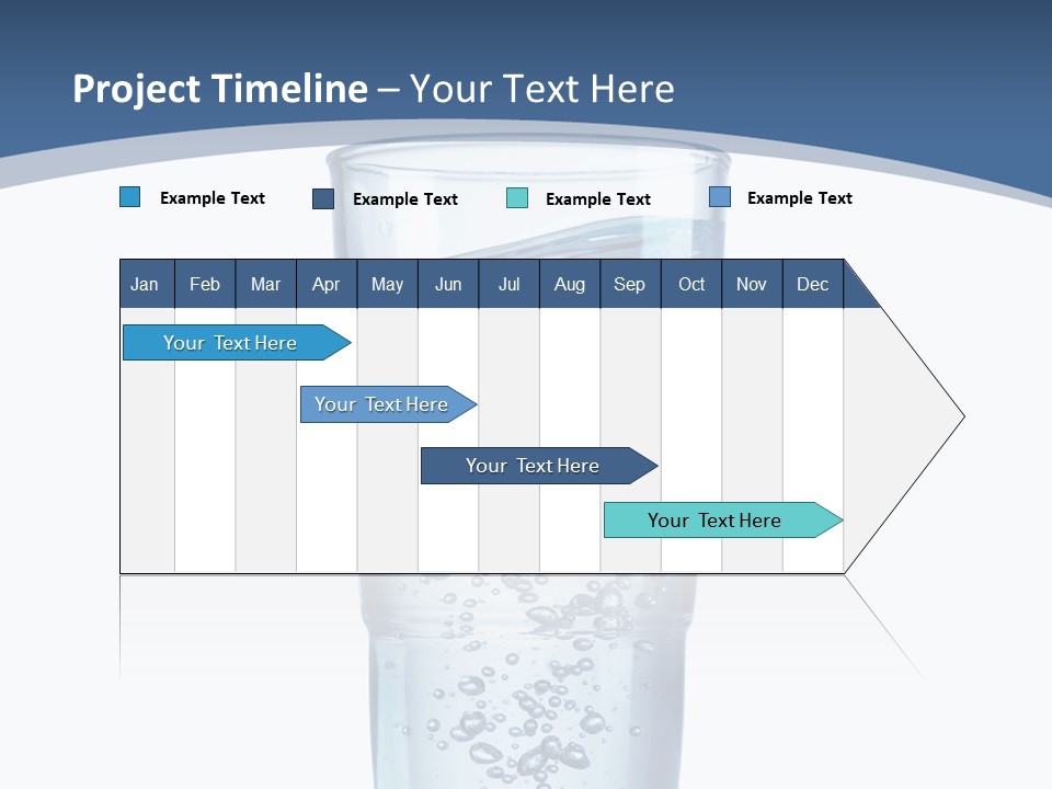 A Glass Filled With Water On Top Of A Table PowerPoint Template