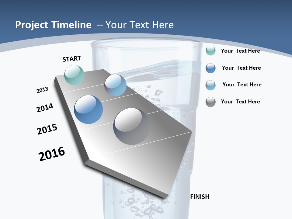 A Glass Filled With Water On Top Of A Table PowerPoint Template