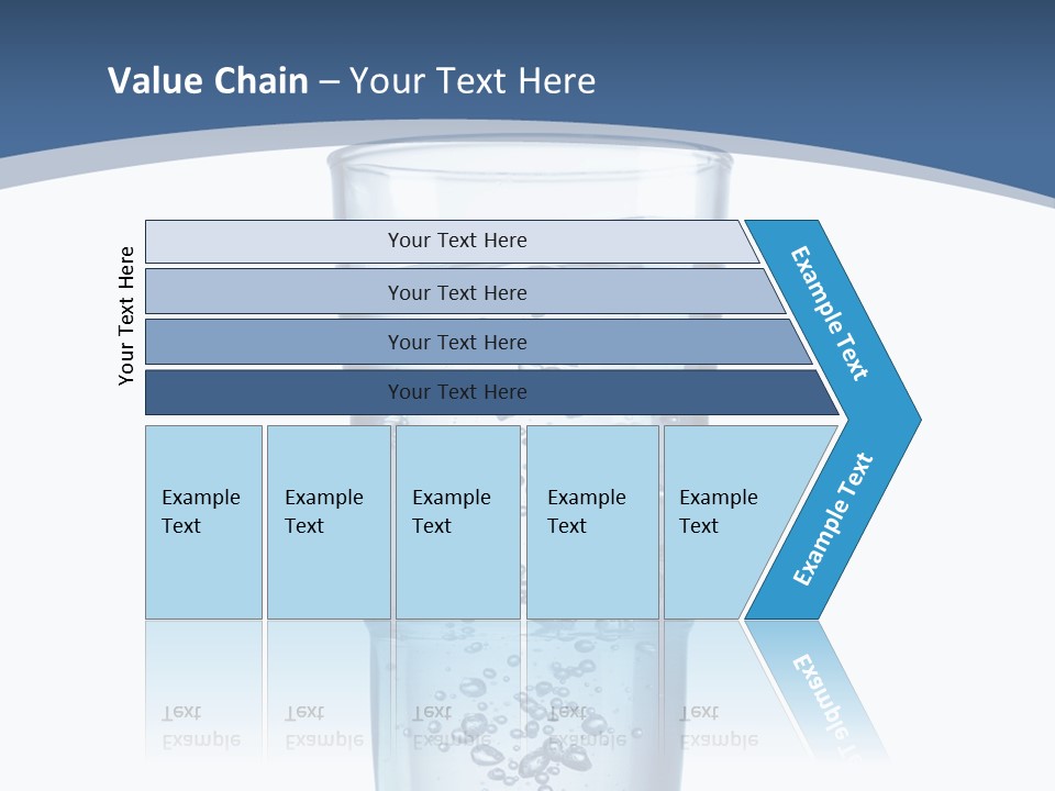 A Glass Filled With Water On Top Of A Table PowerPoint Template