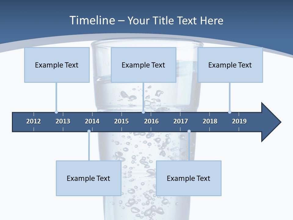 A Glass Filled With Water On Top Of A Table PowerPoint Template