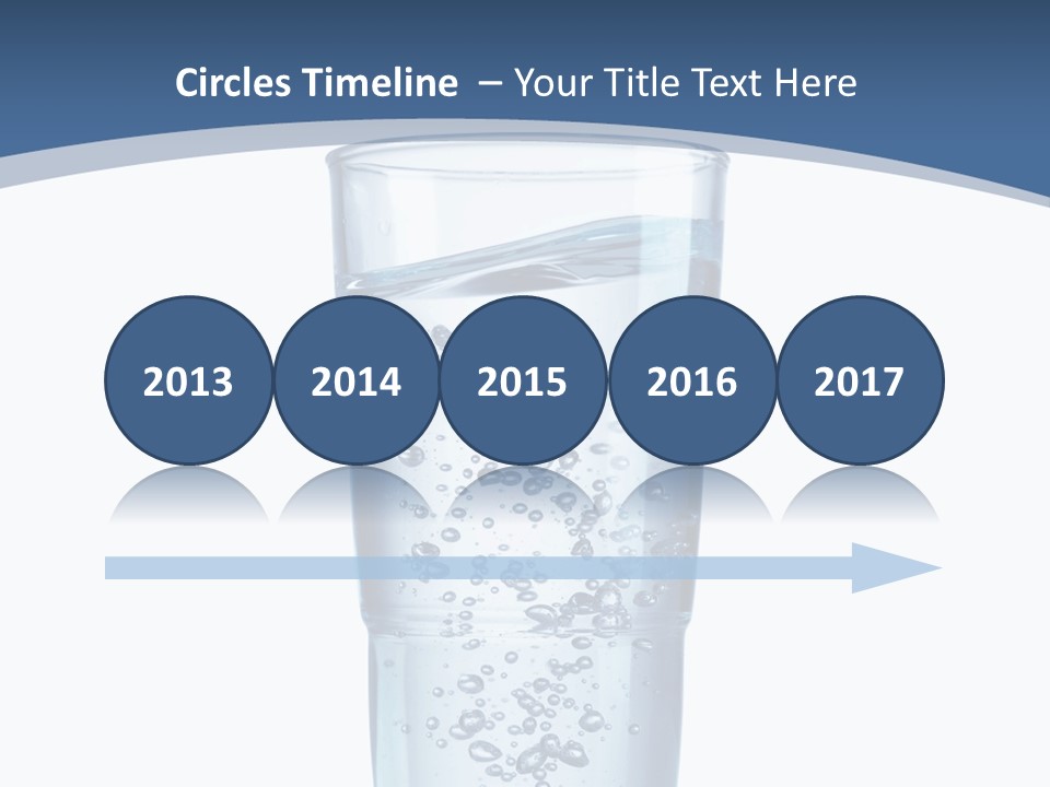 A Glass Filled With Water On Top Of A Table PowerPoint Template