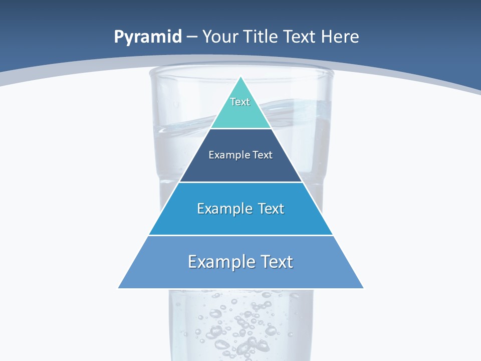 A Glass Filled With Water On Top Of A Table PowerPoint Template