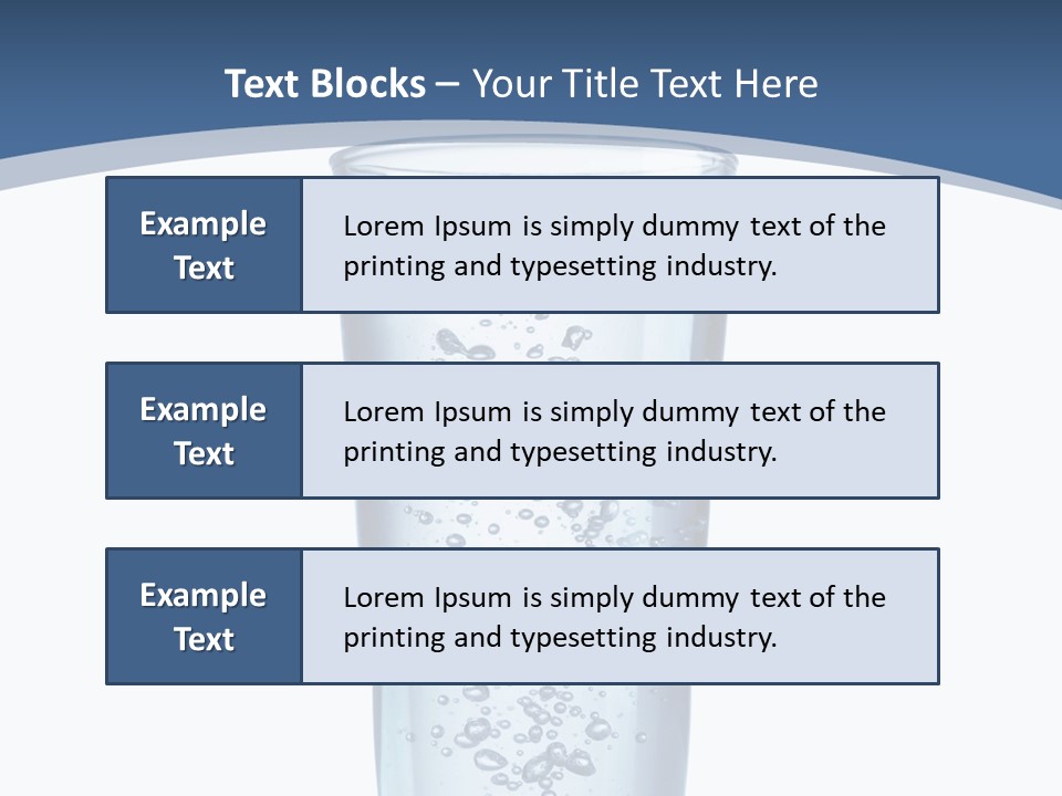 A Glass Filled With Water On Top Of A Table PowerPoint Template