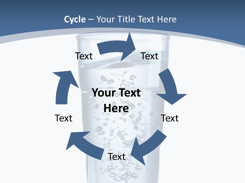 A Glass Filled With Water On Top Of A Table PowerPoint Template