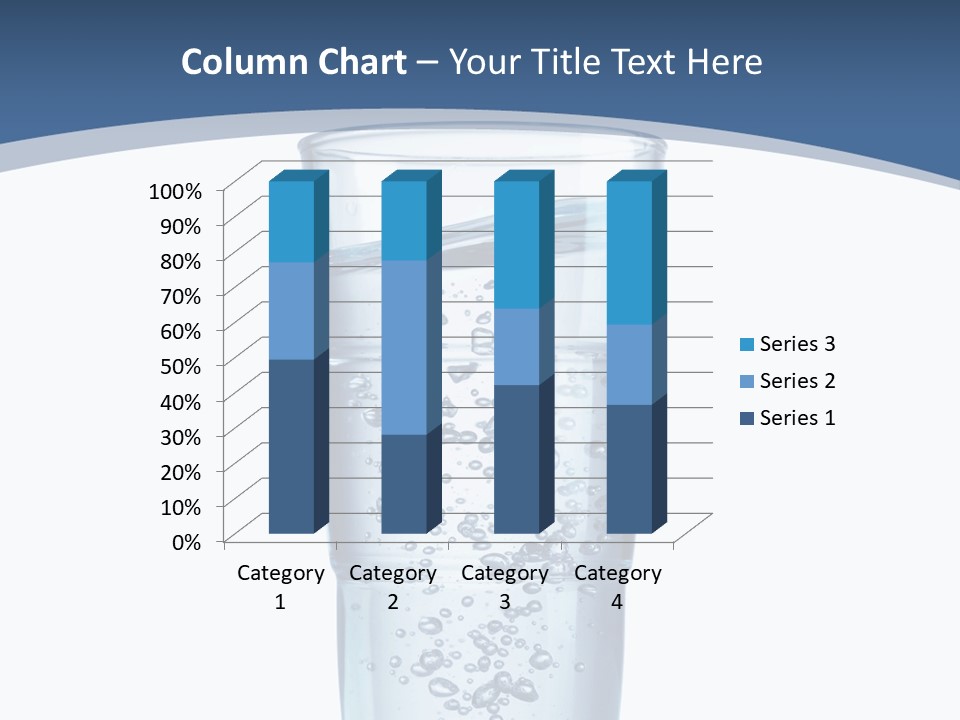 A Glass Filled With Water On Top Of A Table PowerPoint Template