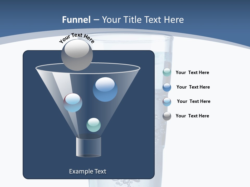 A Glass Filled With Water On Top Of A Table PowerPoint Template