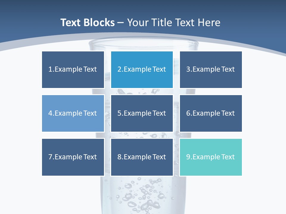 A Glass Filled With Water On Top Of A Table PowerPoint Template