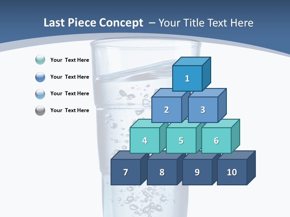 A Glass Filled With Water On Top Of A Table PowerPoint Template