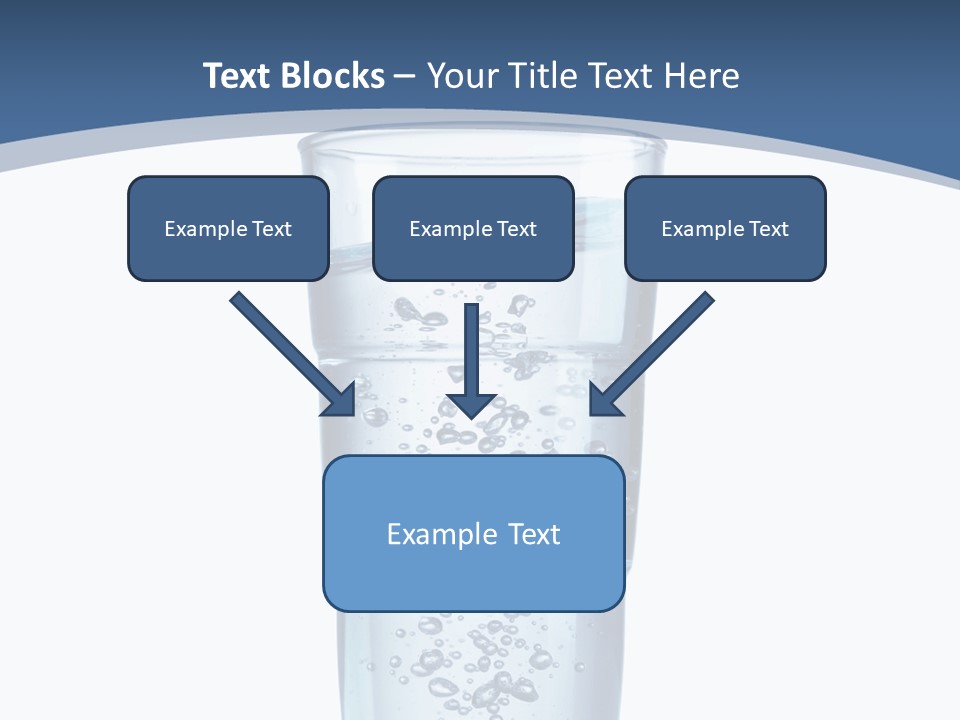 A Glass Filled With Water On Top Of A Table PowerPoint Template